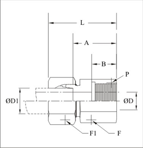 Picture of FEMALE CONNECTOR BSP Parallel - Metric Parallel