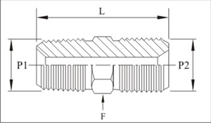 Picture of HEX REDUCING NIPPLES -10K BSPP-BSPP