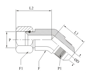 Picture of 45 DEGREE ADJUSTABEL ELBOW