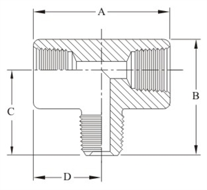 Picture of MALE BRANCH TEE (MBT)