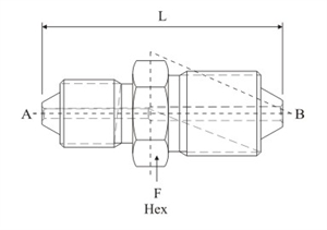 Picture of MALE-MALE ADAPTER HIGH PRESSURE TO HIGH PRESSURE