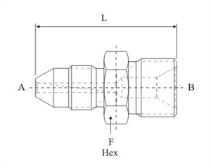 Picture of MALE-MALE ADAPTER MEDIUM PRESSURE TO REVERSE HIGH PRESSURE