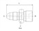 Picture of MALE-MALE ADAPTER MEDIUM PRESSURE TO REVERSE HIGH PRESSURE