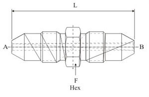 Picture of MALE-MALE ADAPTER MEDIUMM PRESSURE TO MEDIUUM PRESSURE