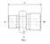 Picture of MALE-MALE ADAPTER REVERSE HIGH PRESSURE TO REVERSE HIGH PRESSURE