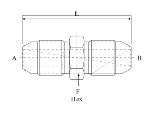 Picture of MALE-MALE JIC ADAPTER JIC TO JIC