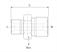 Picture of MALE-MALE ADAPTER HIGH PRESSURE TO REVERSE HIGH PRESSURE